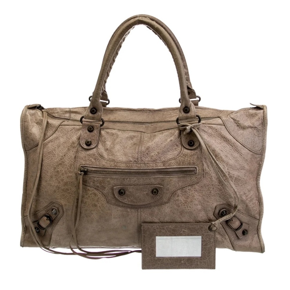 BALENCIAGA Agneau Motocross Classic Work Bag